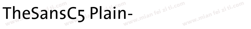 TheSansC5 Plain字体转换